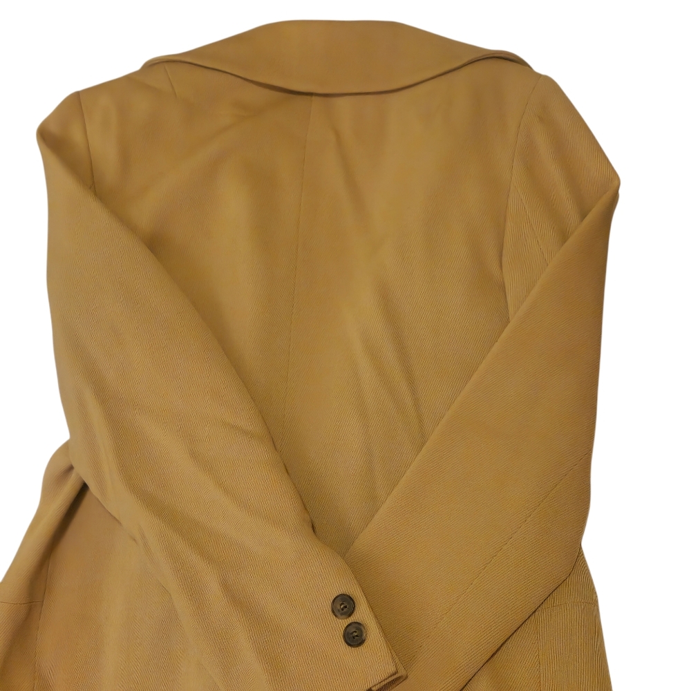 Vintage DKNY Women's Camel Double-Breasted Jacket Size 6 - Picture 3 of 7